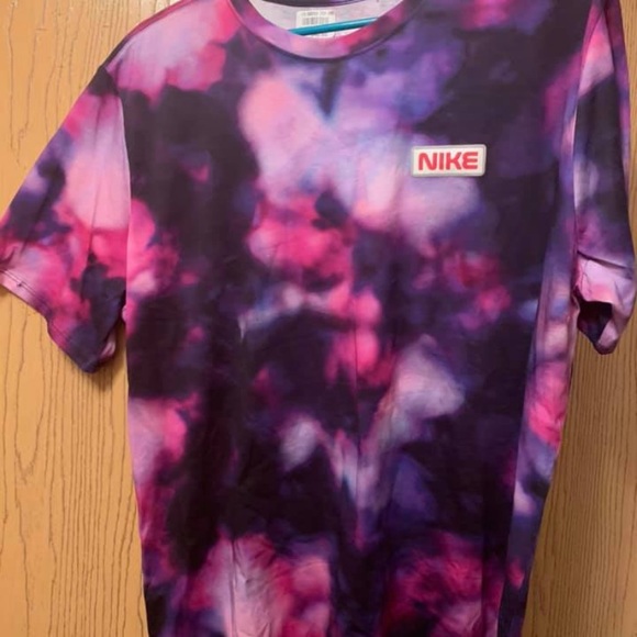 black pink purple nike shirt